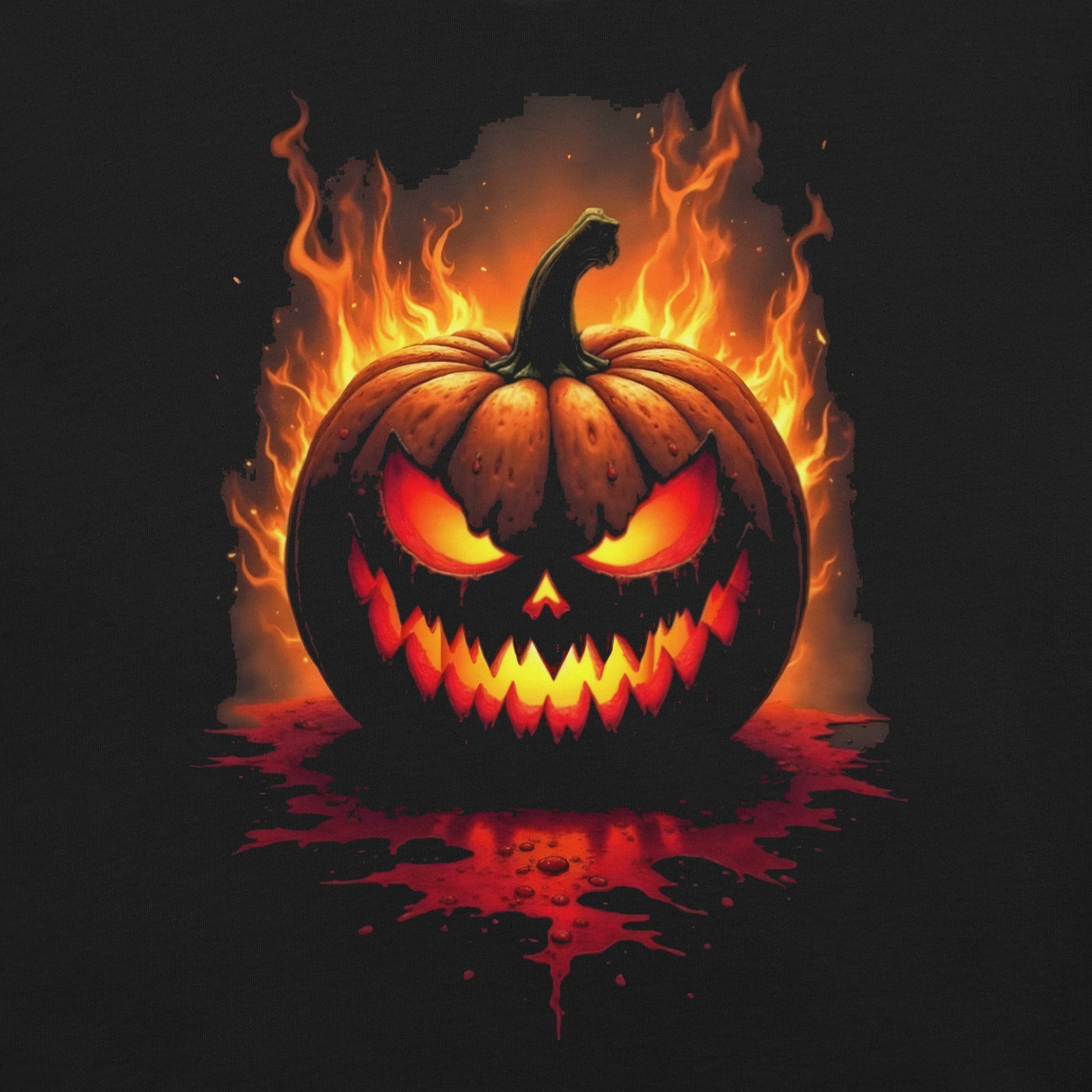 Jack-O-Lantern -T-Shirt Heavy Metal T-Shirt Halloween T-Shirt von Dax Metal Designs – Bella+Canvas