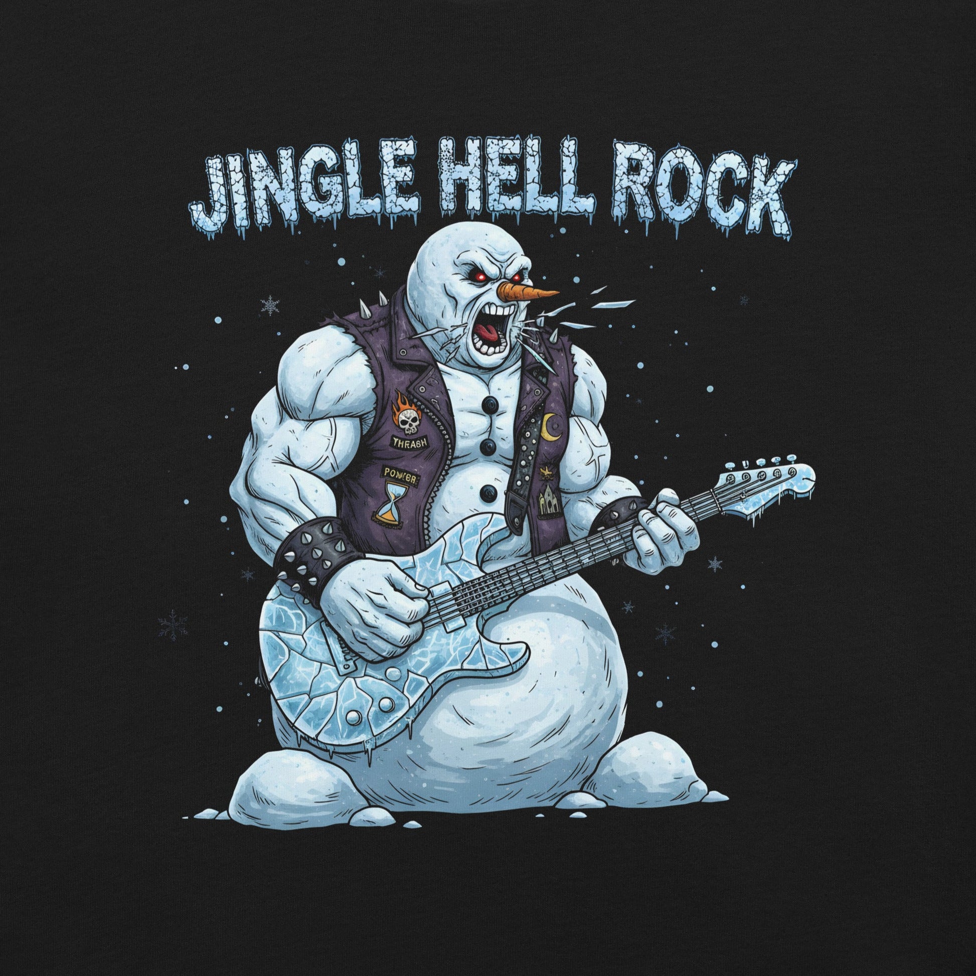 Jingle Hell Rock -T-Shirt Heavy Metal T-Shirt Christmas Weihnachts T-Shirt von Dax Metal Designs – Bella+Canvas
