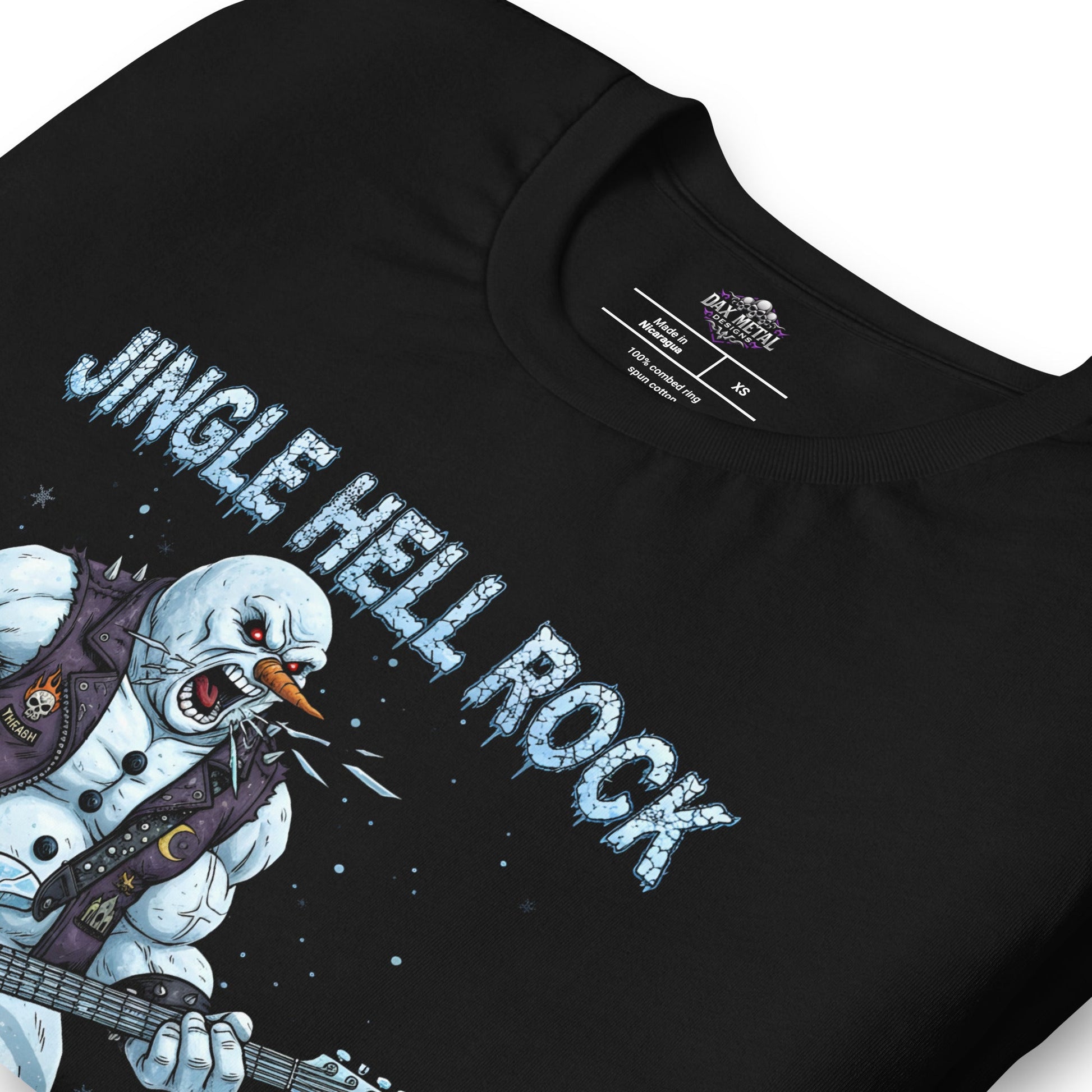 Jingle Hell Rock -T-Shirt Heavy Metal T-Shirt Christmas Weihnachts T-Shirt von Dax Metal Designs – Bella+Canvas

