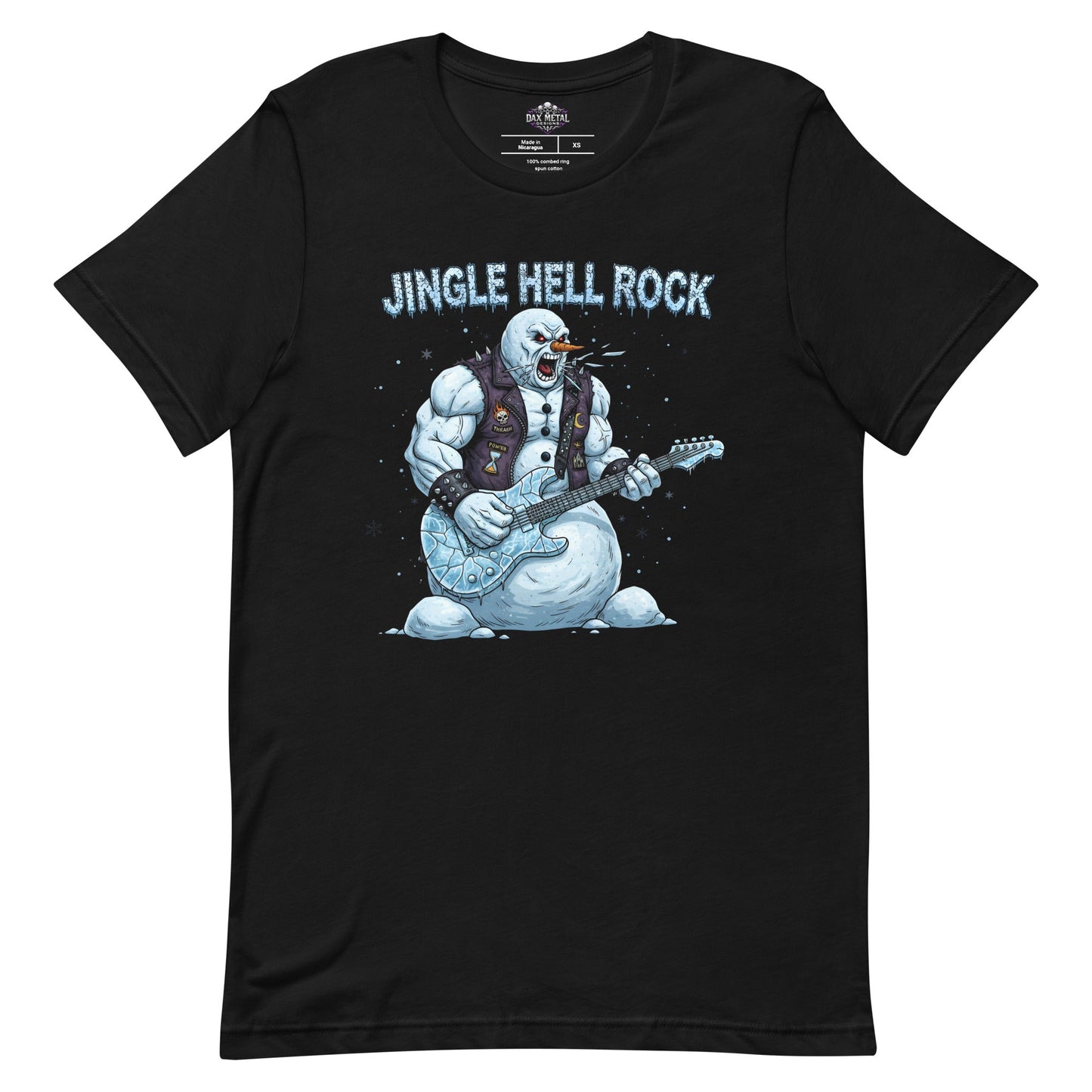 Jingle Hell Rock -T-Shirt Heavy Metal T-Shirt Christmas Weihnachts T-Shirt von Dax Metal Designs – Bella+Canvas
