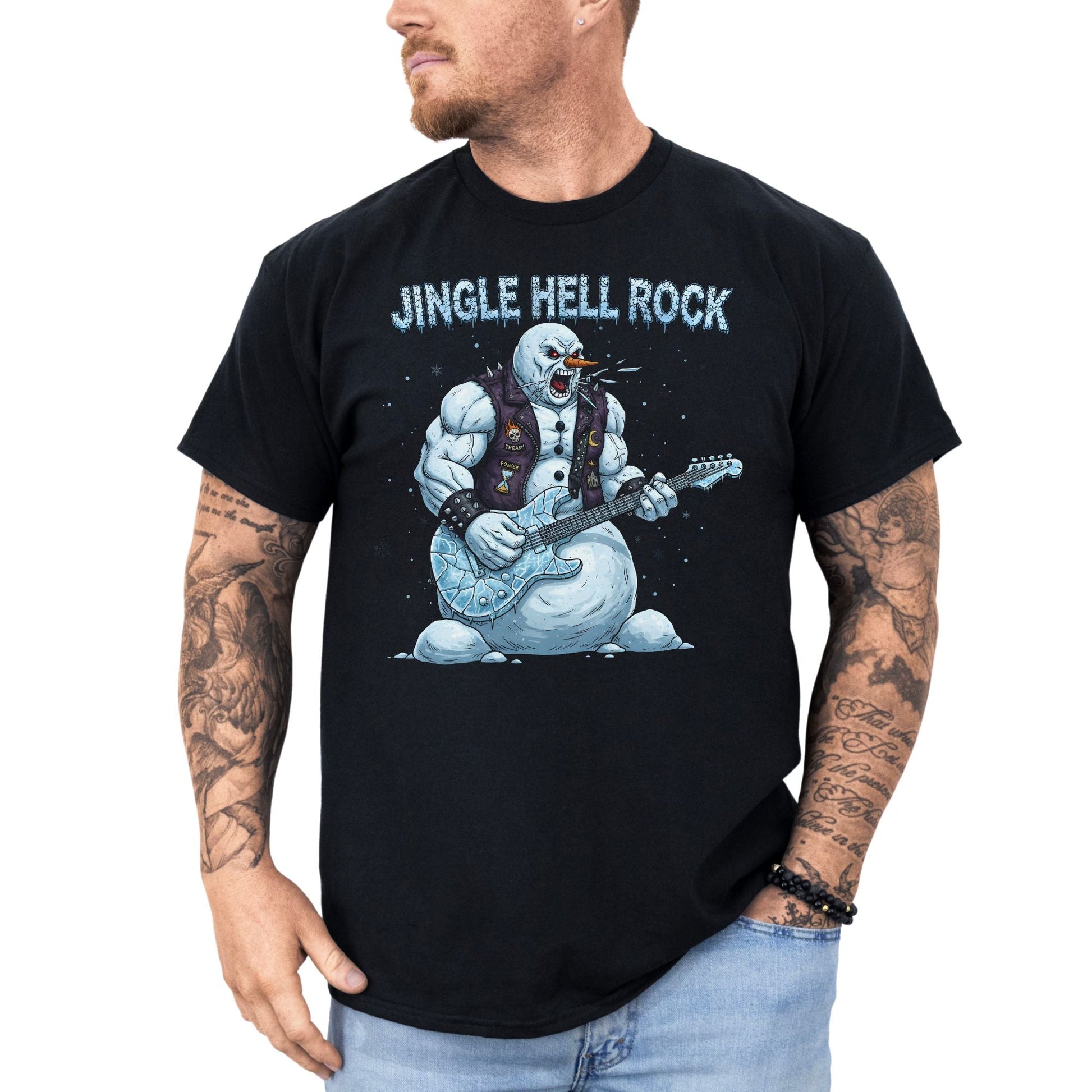 Jingle Hell Rock - T-Shirt - Dax Metal Designs