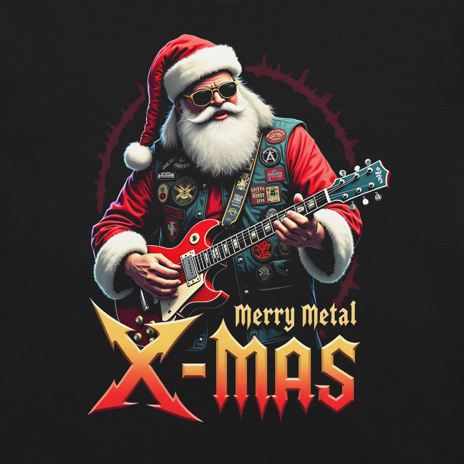Merry Metal X-Mas 3 -T-Shirt Heavy Metal T-Shirt Christmas Weihnachts T-Shirt von Dax Metal Designs – Bella+Canvas
