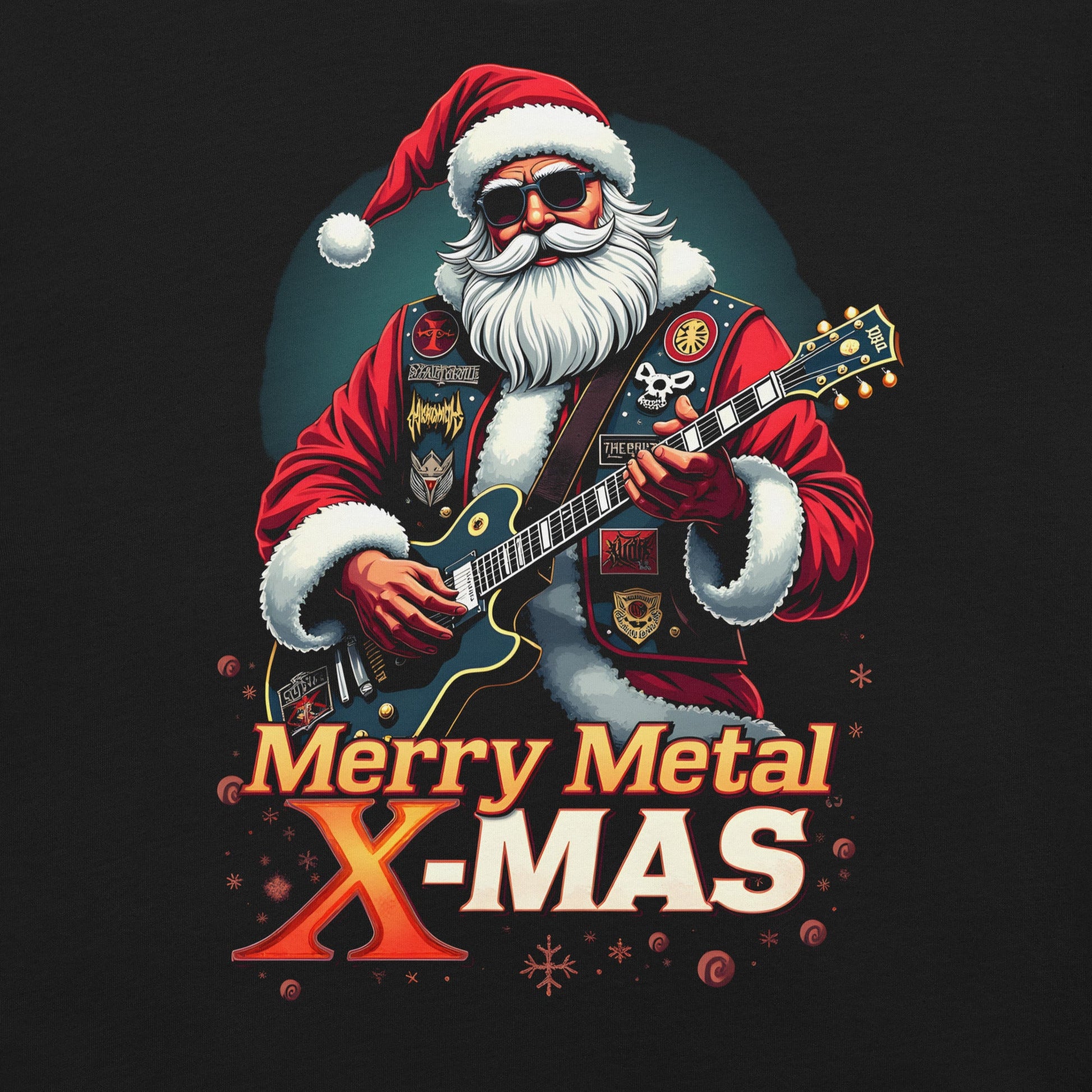 Merry Metal X-Mas 4 -T-Shirt Heavy Metal T-Shirt Christmas Weihnachts T-Shirt von Dax Metal Designs – Bella+Canvas
