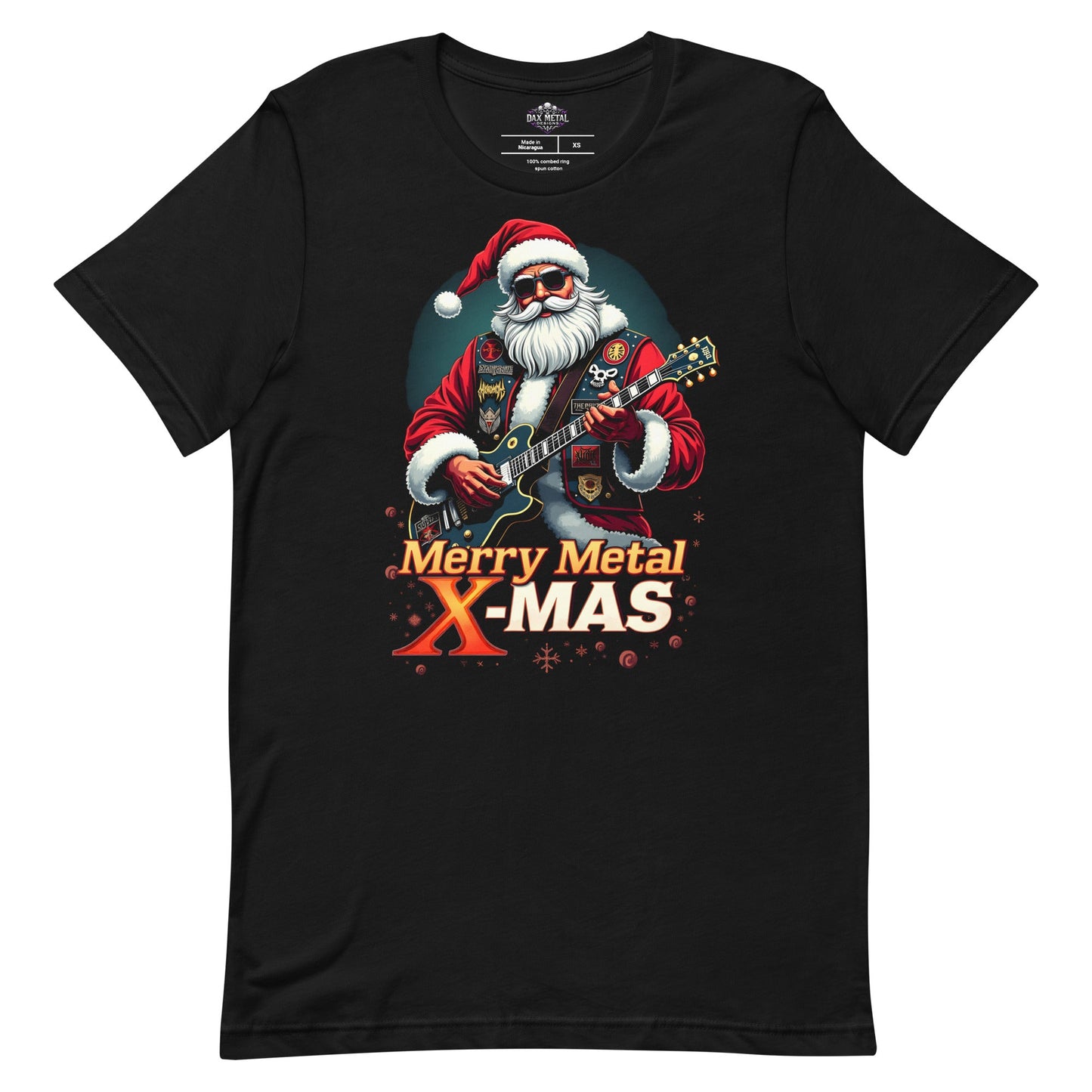 Merry Metal X-Mas 4 -T-Shirt Heavy Metal T-Shirt Christmas Weihnachts T-Shirt von Dax Metal Designs – Bella+Canvas
