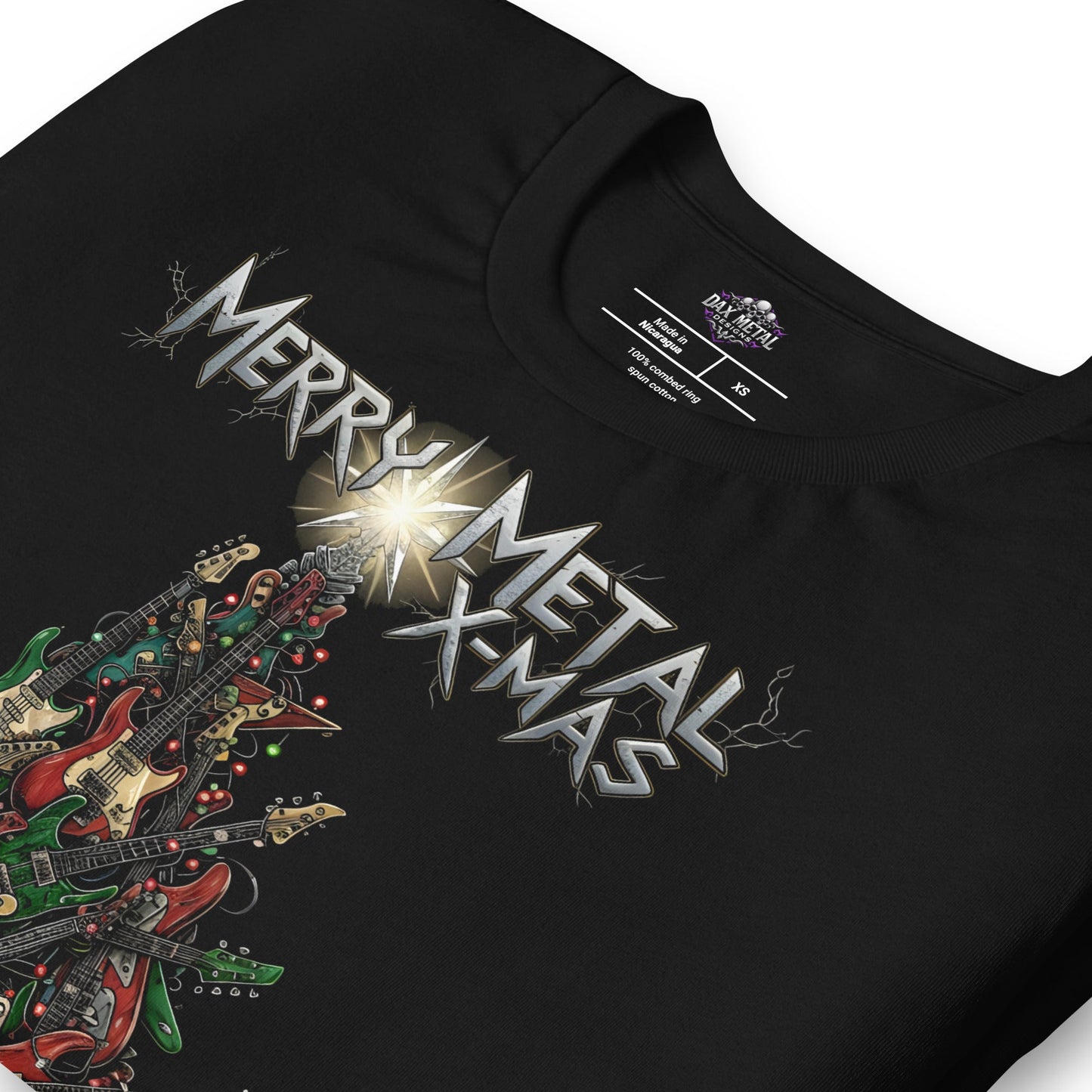 Metal Tree -T-Shirt Heavy Metal T-Shirt Christmas Weihnachts T-Shirt von Dax Metal Designs – Bella+Canvas
