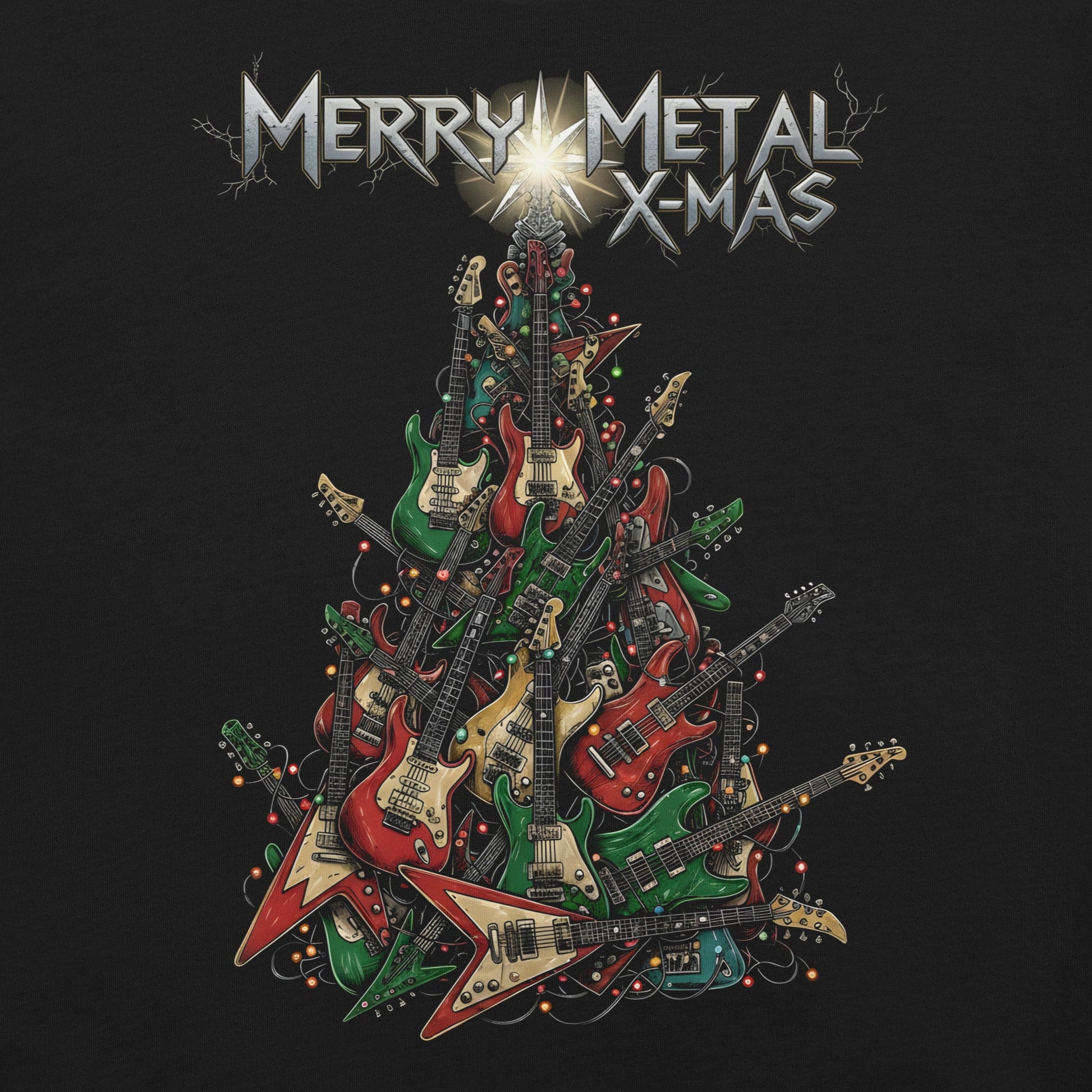 Metal Tree -T-Shirt Heavy Metal T-Shirt Christmas Weihnachts T-Shirt von Dax Metal Designs – Bella+Canvas
