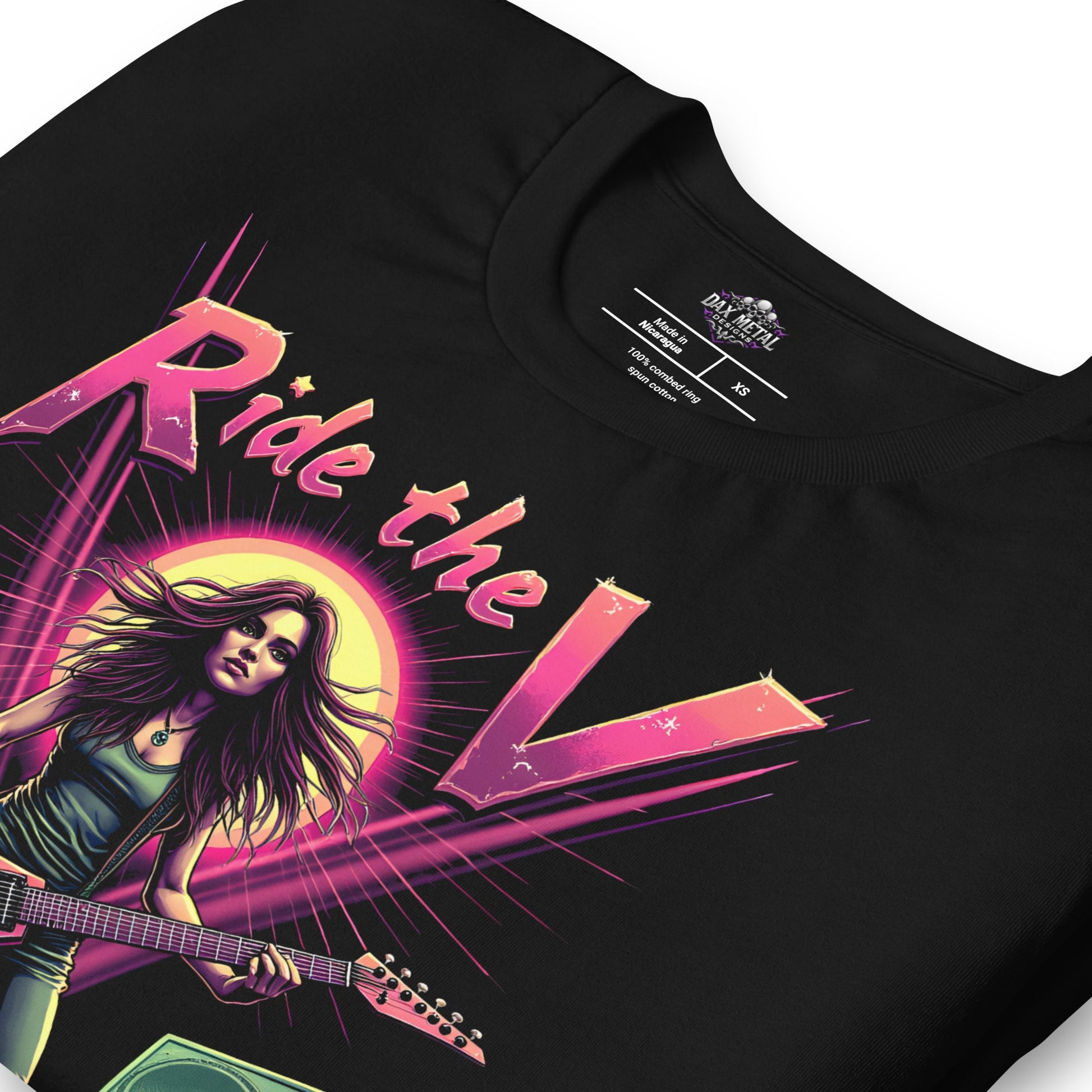 Ride the V 2 -Heavy Metal T-Shirt von Dax Metal Designs – Bella+Canvas 