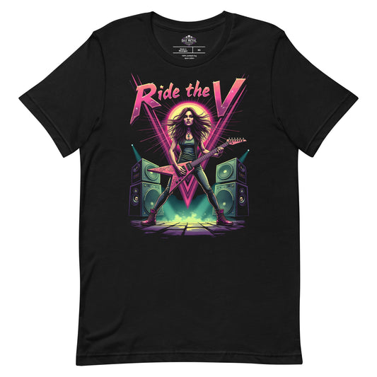 Ride the V 2 -Heavy Metal T-Shirt von Dax Metal Designs – Bella+Canvas 