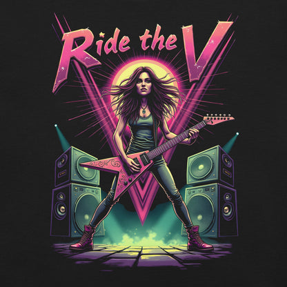 Ride the V 2 -Heavy Metal T-Shirt von Dax Metal Designs – Bella+Canvas 
