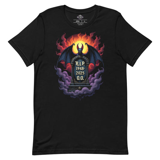 R.I.P. 1948 - 2025 O.O. -T-Shirt Heavy Metal T-Shirt von Dax Metal Designs – Bella+Canvas
