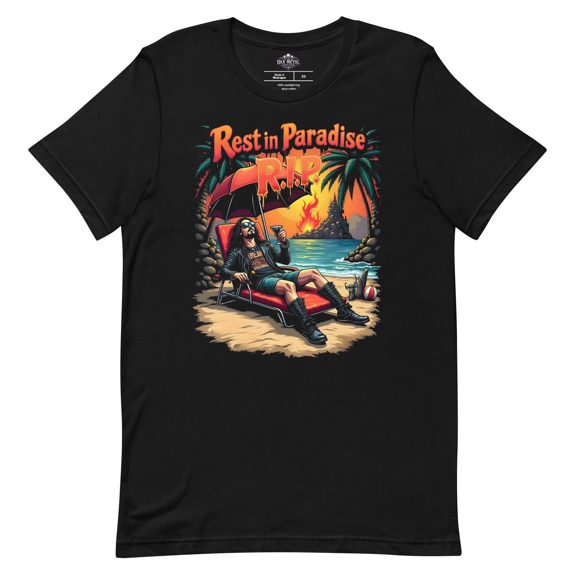 RIP - Rest in Paradise -T-Shirt Heavy Metal T-Shirt von Dax Metal Designs – Bella+Canvas