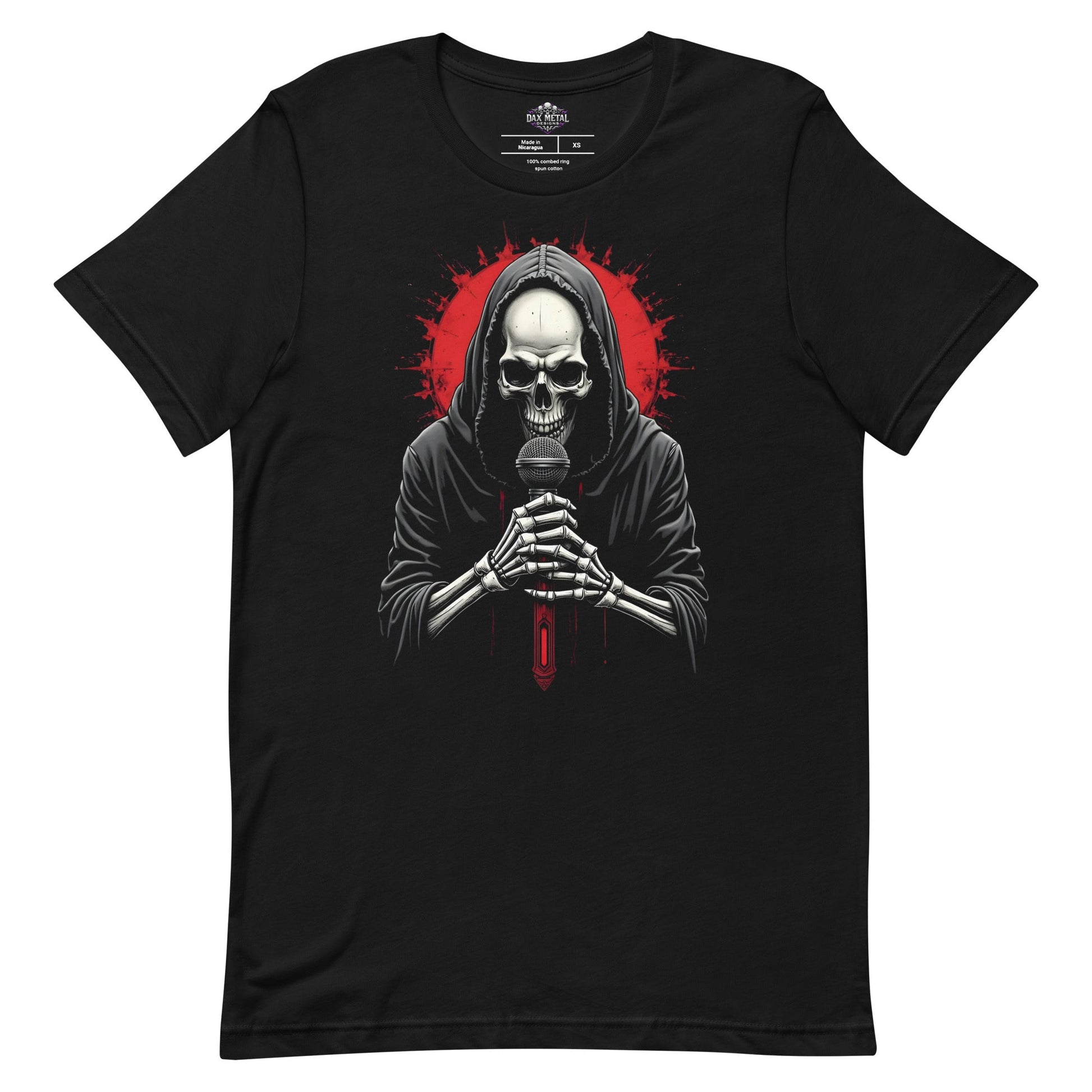 Sänger der Dunkelheit -T-Shirt Heavy Metal T-Shirt Sänger-T-Shirt  von Dax Metal Designs – Bella+Canvas
