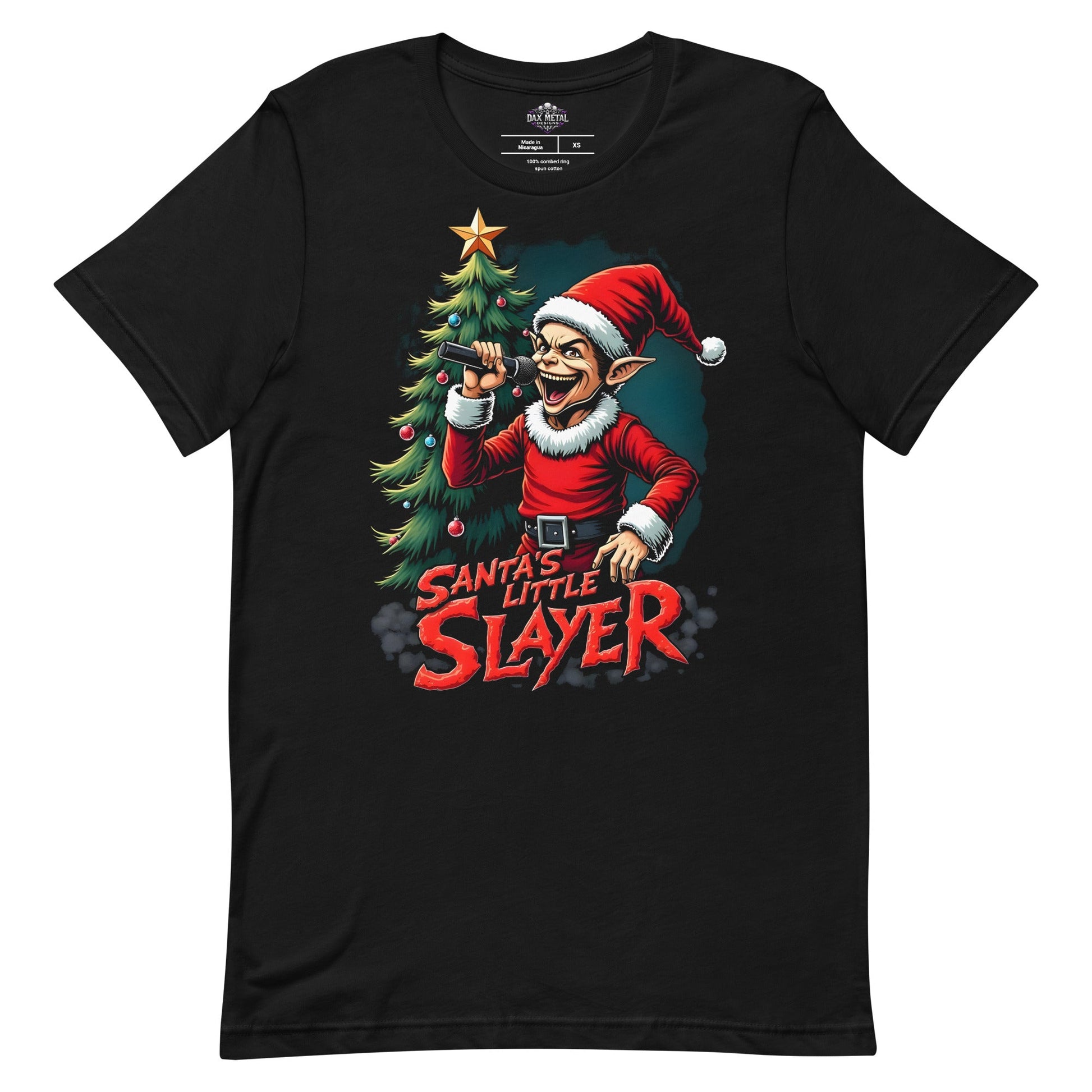 Santa's little Slayer 2 -T-Shirt Heavy Metal T-Shirt Christmas Weihnachts T-Shirt von Dax Metal Designs – Bella+Canvas

