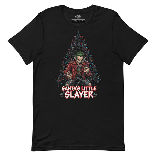 Santa's little Slayer 4 -T-Shirt Heavy Metal T-Shirt Christmas Weihnachts T-Shirt von Dax Metal Designs – Bella+Canvas
