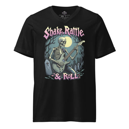 Shake, Rattle & Roll - T-Shirt mit V - Ausschnitt - Dax Metal Designs