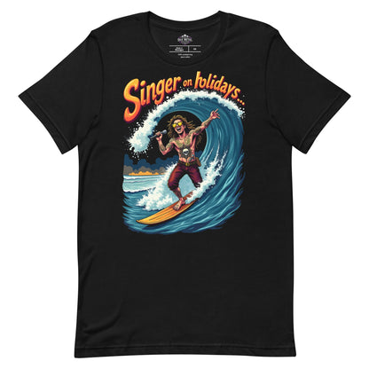 Singer on Holidays -T-Shirt Heavy Metal T-Shirt Sänger-T-Shirt  von Dax Metal Designs – Bella+Canvas