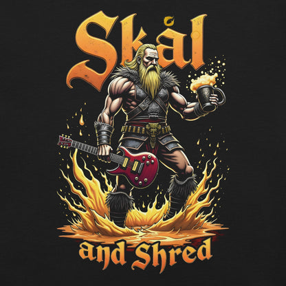 Skål and Shred 3 - Heavy Metal T-Shirt von Dax Metal Designs – Bella+Canvas