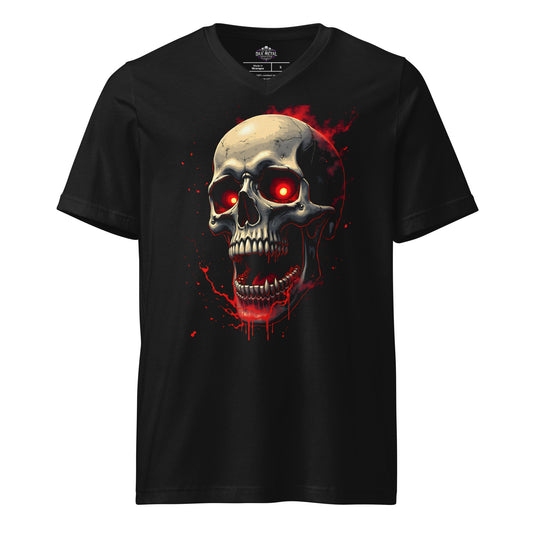 Skull 1 - T-Shirt mit V - Ausschnitt - Dax Metal Designs
