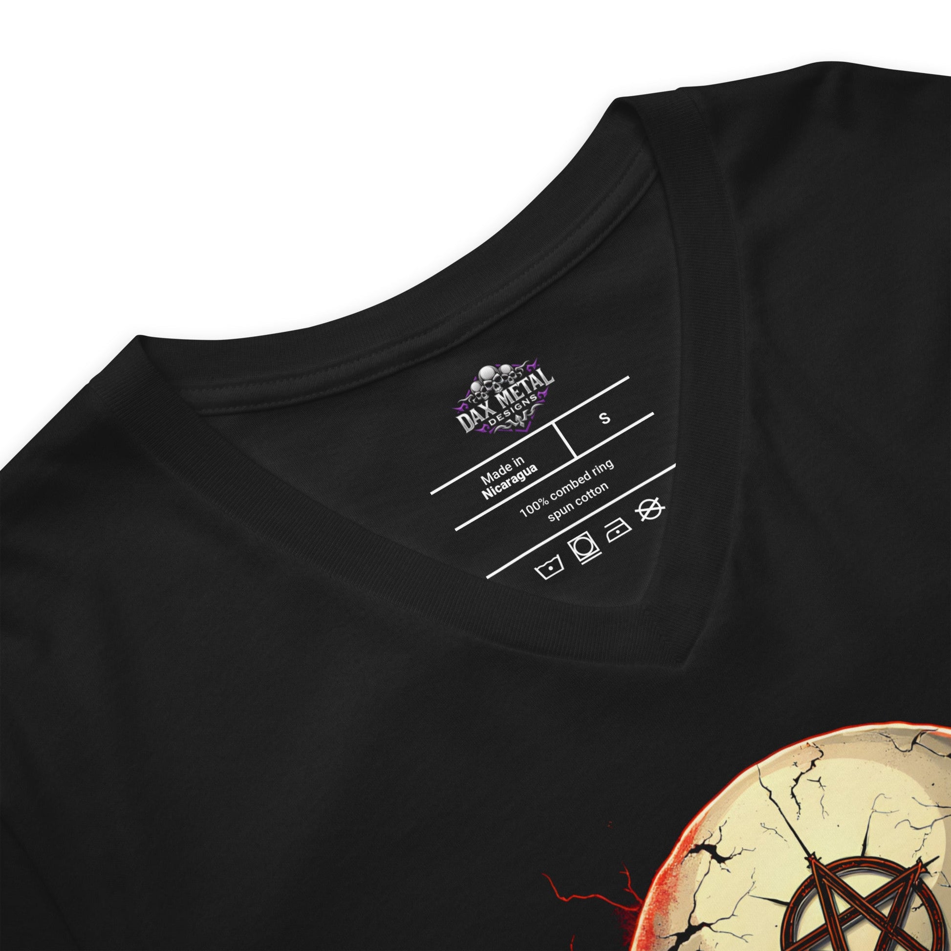 Skull 2 - T-Shirt mit V - Ausschnitt - Dax Metal Designs