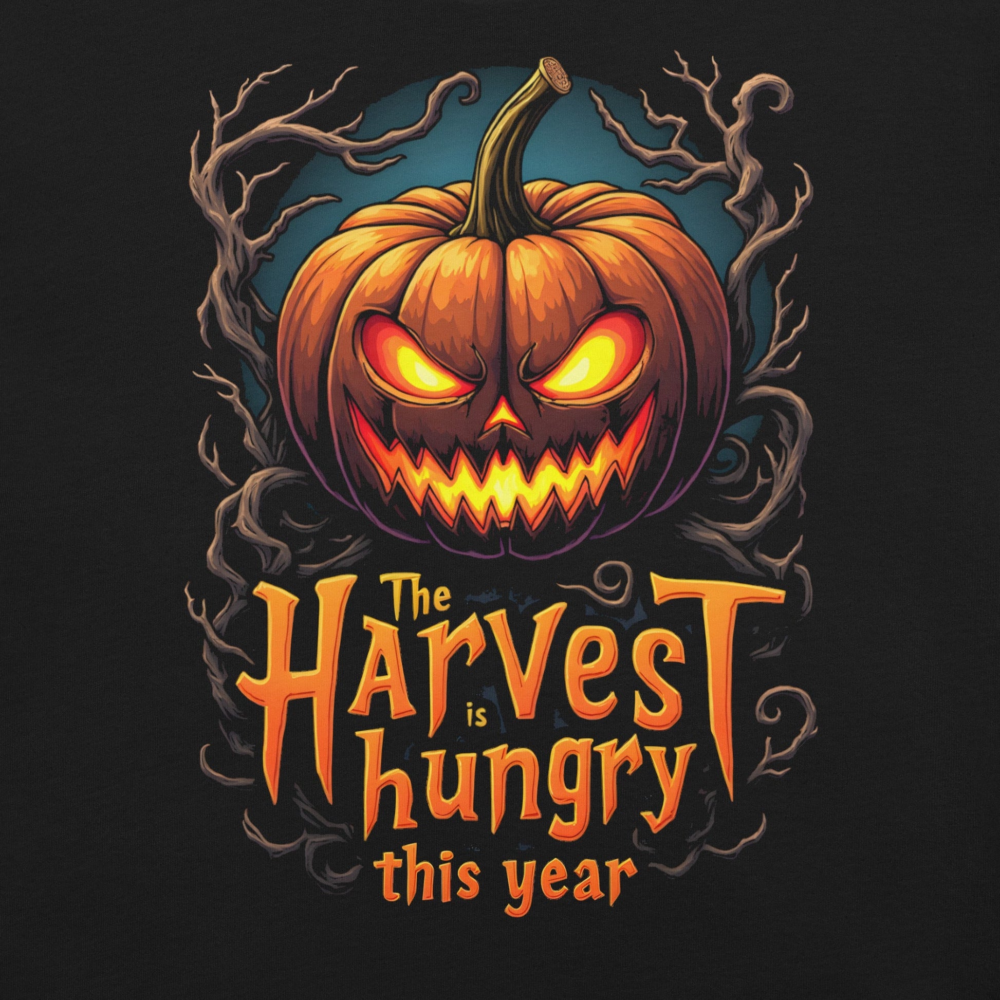 The Harvest is Hungry -T-Shirt Heavy Metal T-Shirt Halloween T-Shirt von Dax Metal Designs – Bella+Canvas