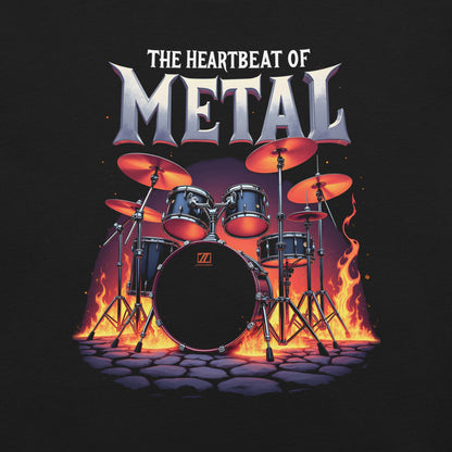 The Heartbeat of Metal -T-Shirt  Heavy Metal T-Shirt von Dax Metal Designs – Bella+Canvas