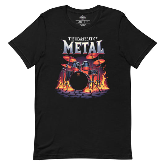 The Heartbeat of Metal -T-Shirt  Heavy Metal T-Shirt von Dax Metal Designs – Bella+Canvas