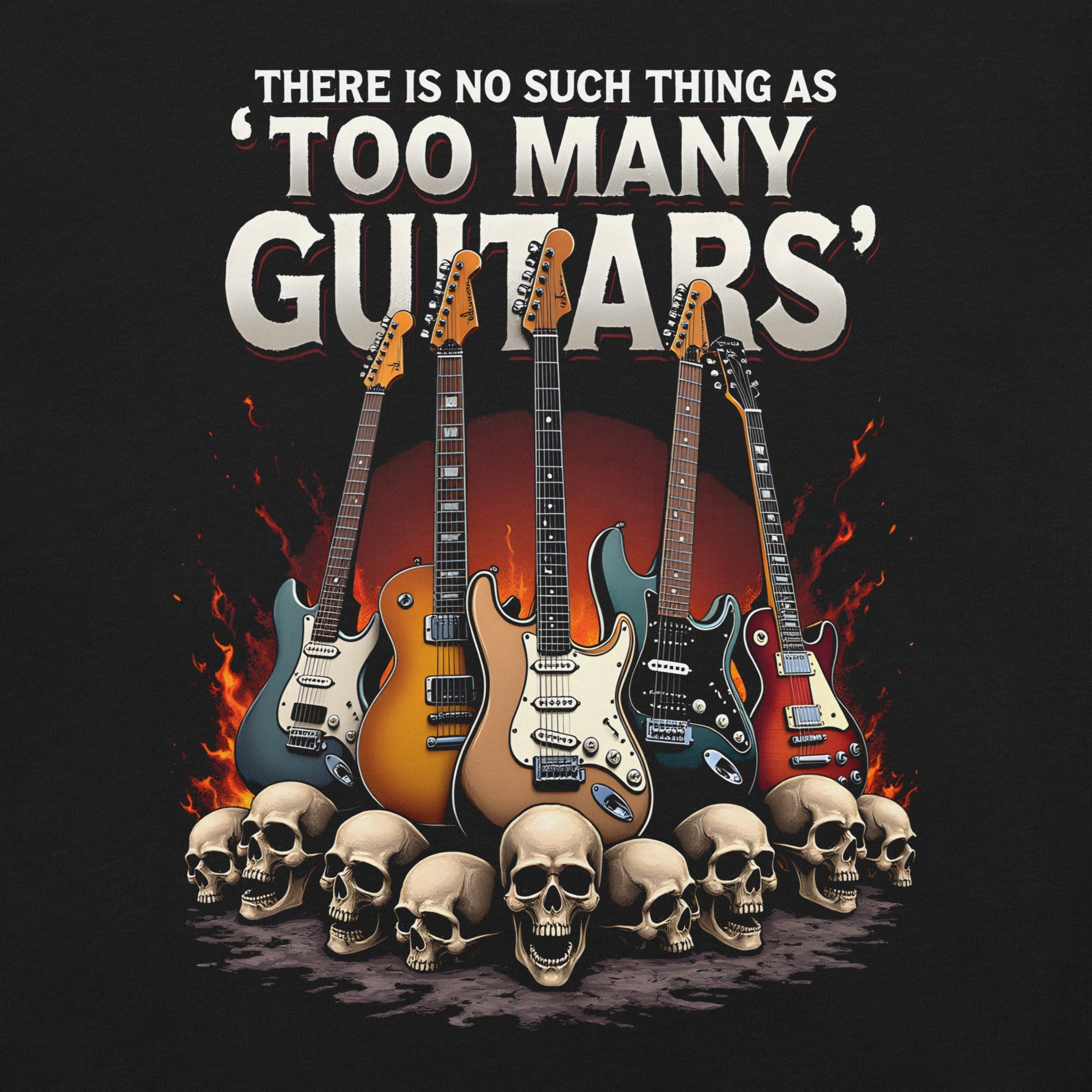 There is no such thing as "Too many Guitars" -Heavy Metal T-Shirt Gitarren-T-Shirt von Dax Metal Designs – Bella+Canvas