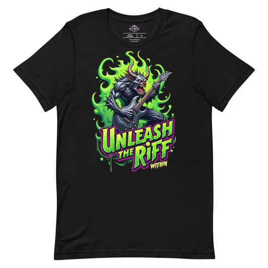 Unleash the Riff within 1 - T-Shirt - Dax Metal Designs