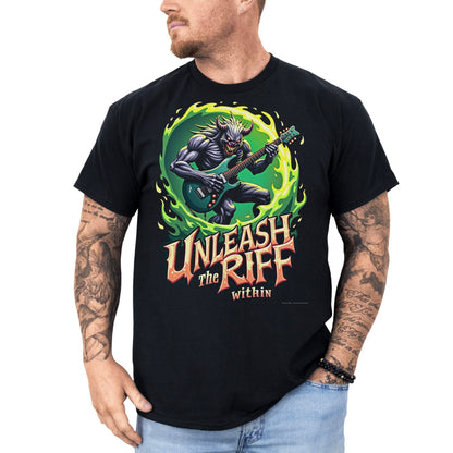 Unleash the Riff within 3 - T-Shirt - Dax Metal Designs