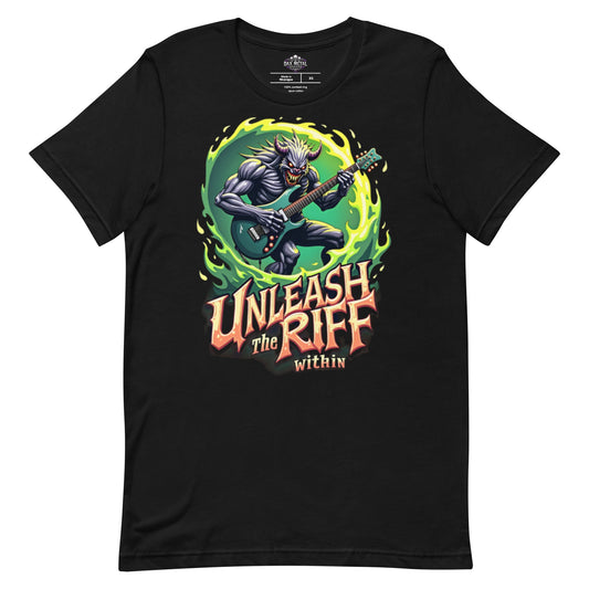 Unleash the Riff within 3 - T-Shirt - Dax Metal Designs