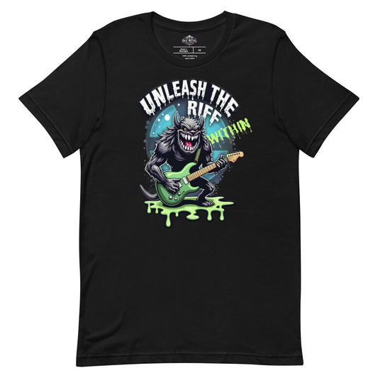 Unleash the Riff within 4 - T-Shirt - Dax Metal Designs