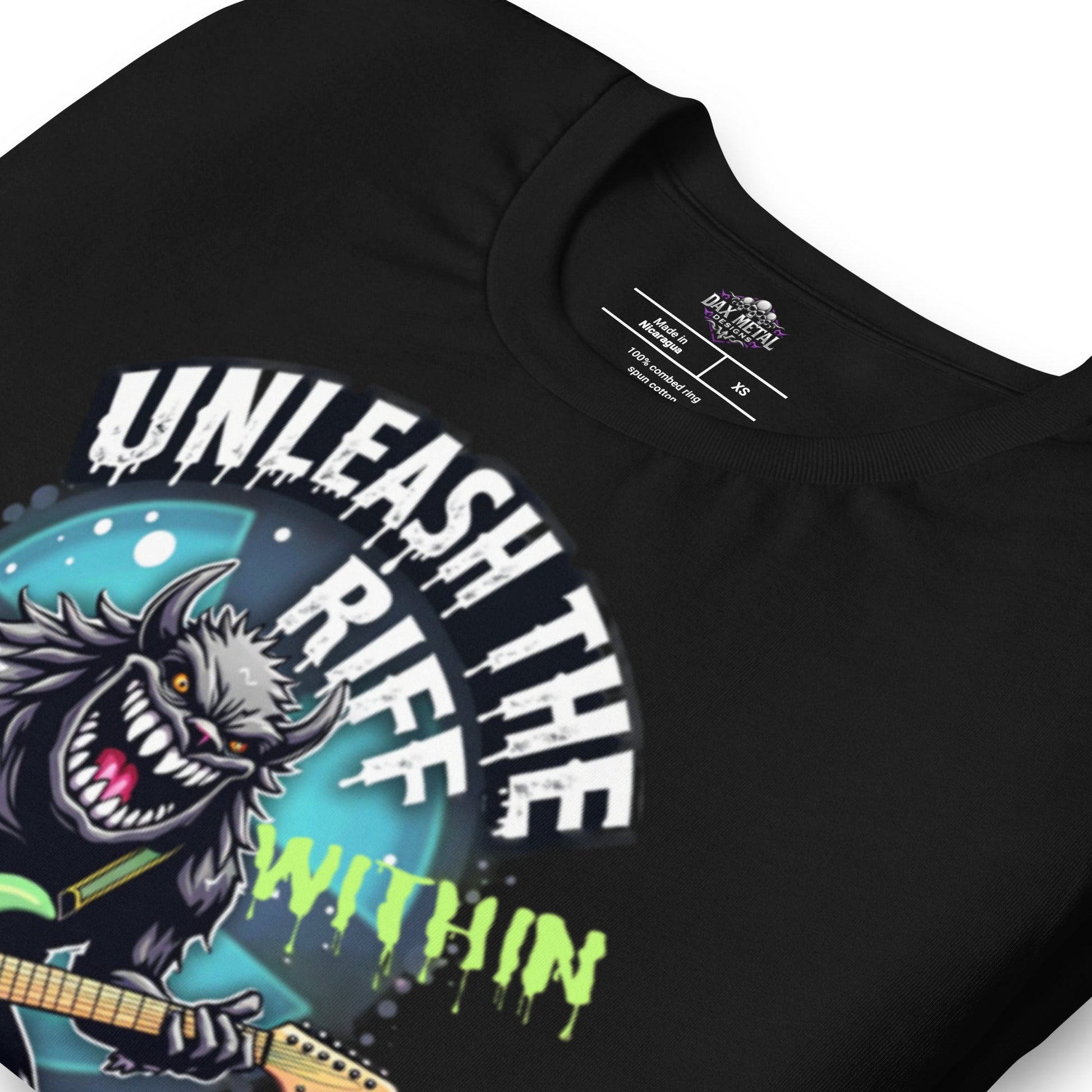Unleash the Riff within 4 - T-Shirt - Dax Metal Designs