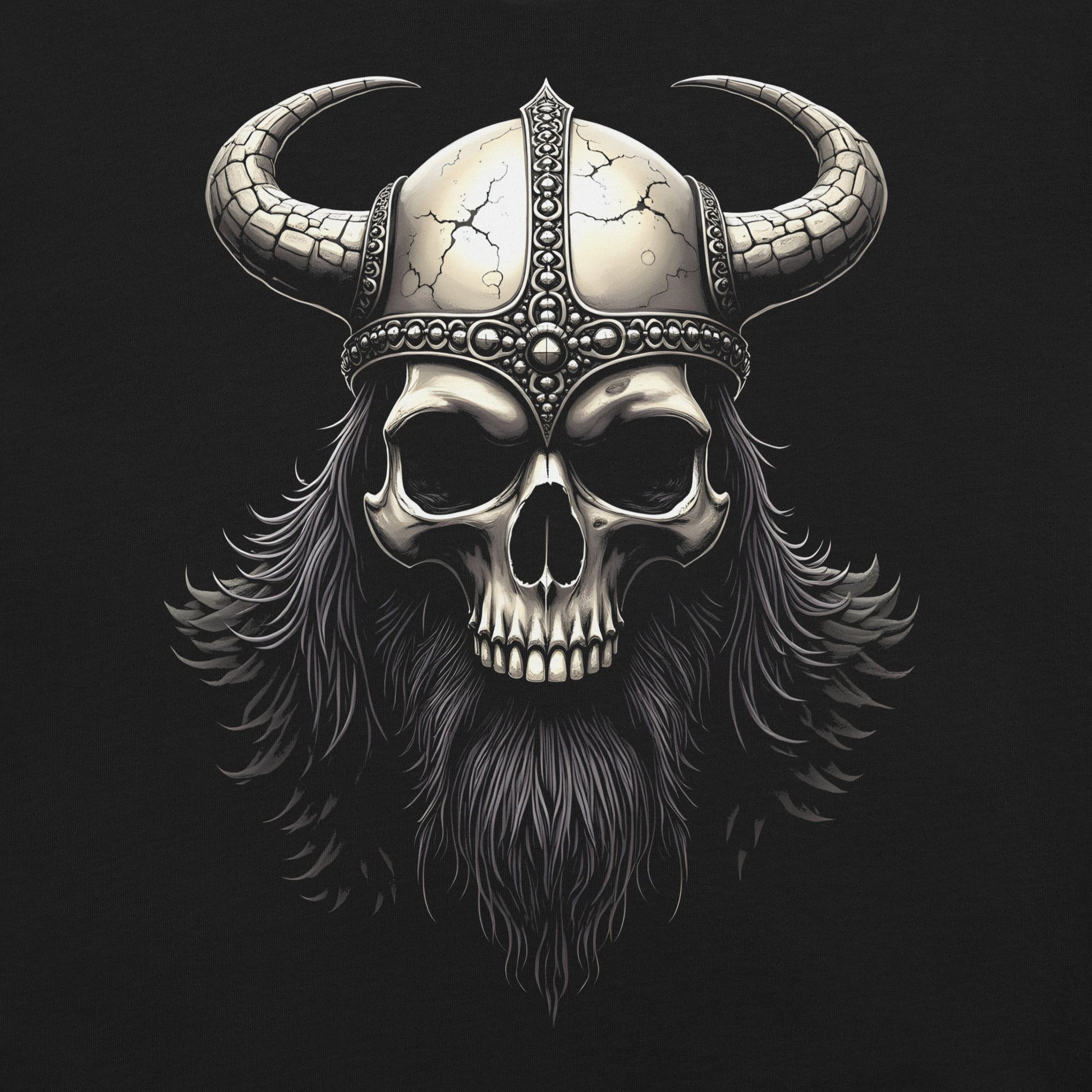 Viking Skull - T-Shirt - Dax Metal Designs