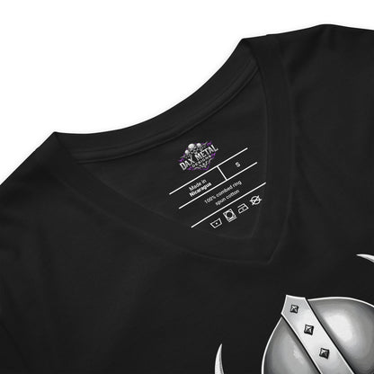 Viking Warrior - T-Shirt mit V - Ausschnitt - Dax Metal Designs