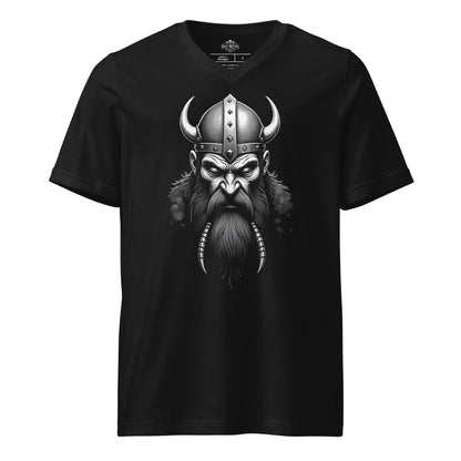 Viking Warrior - T-Shirt mit V - Ausschnitt - Dax Metal Designs
