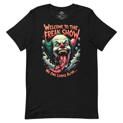 Welcome to the Freakshow -T-Shirt Heavy Metal T-Shirt Gitarren-T-Shirt  von Dax Metal Designs – Bella+Canvas