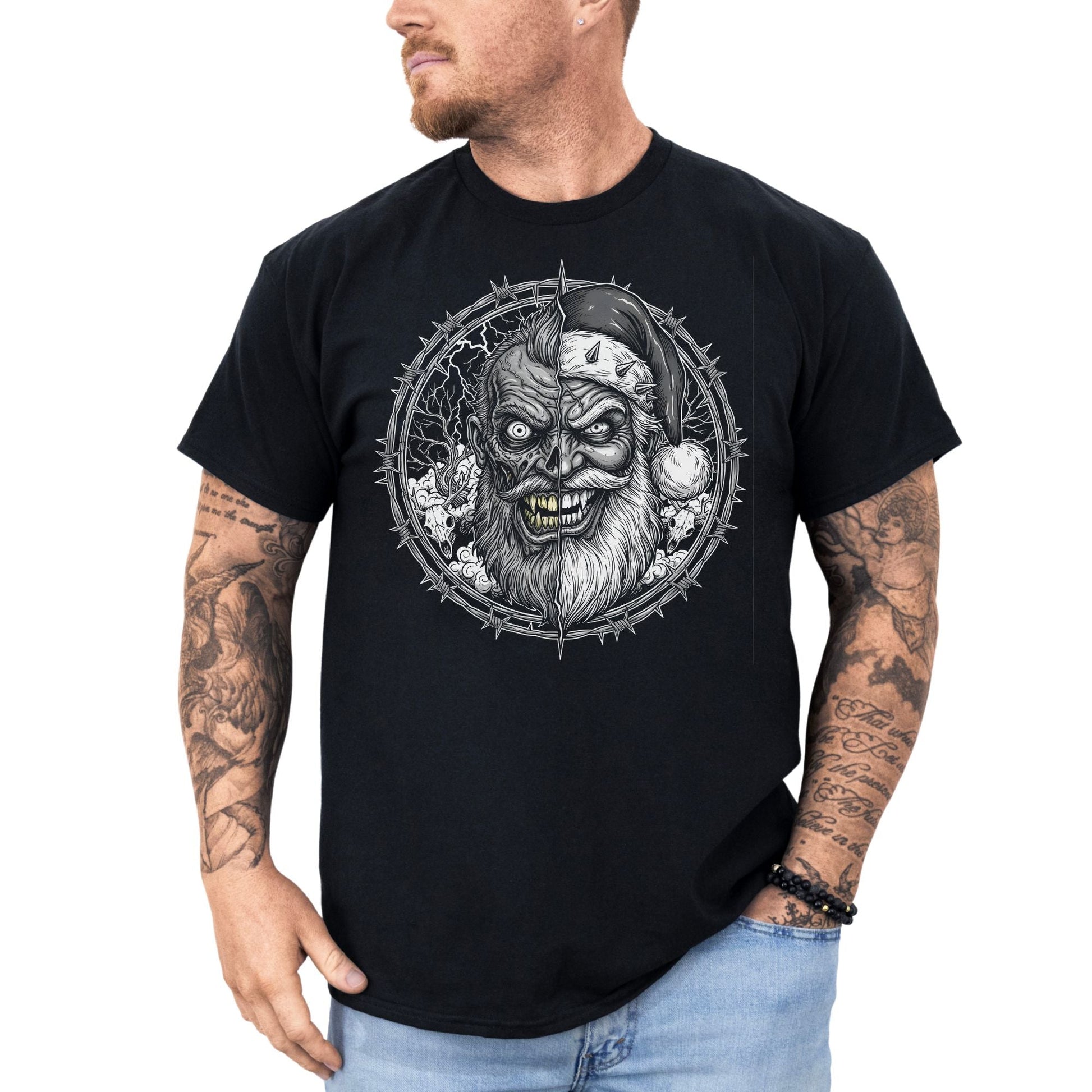 Zombie Santa - T-Shirt - Dax Metal Designs